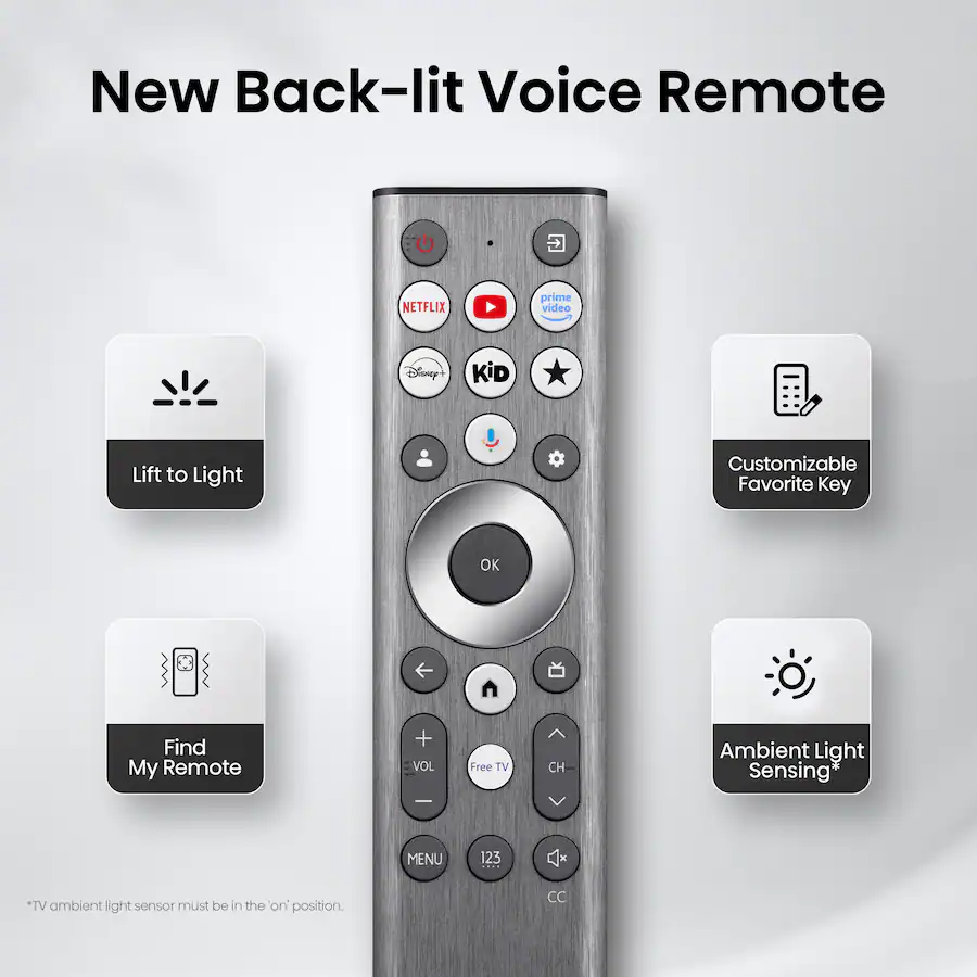 New (2026) Hisense 65-inch UR8 RGB MiniLED Series UHD 4K HDR Smart Google TV 65UR8SG - Image 4